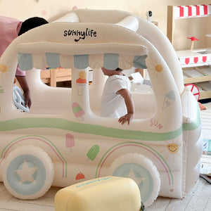 Sunnylife - Set de juego hinchable de heladería para playa y jardín para niños