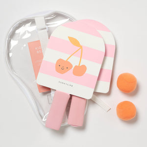 Sunnylife - Set de raquetas de tenis adhesivas de playa para niños