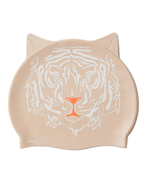 Sunnylife - Gorro de natación infantil con diseño de tigre Tully