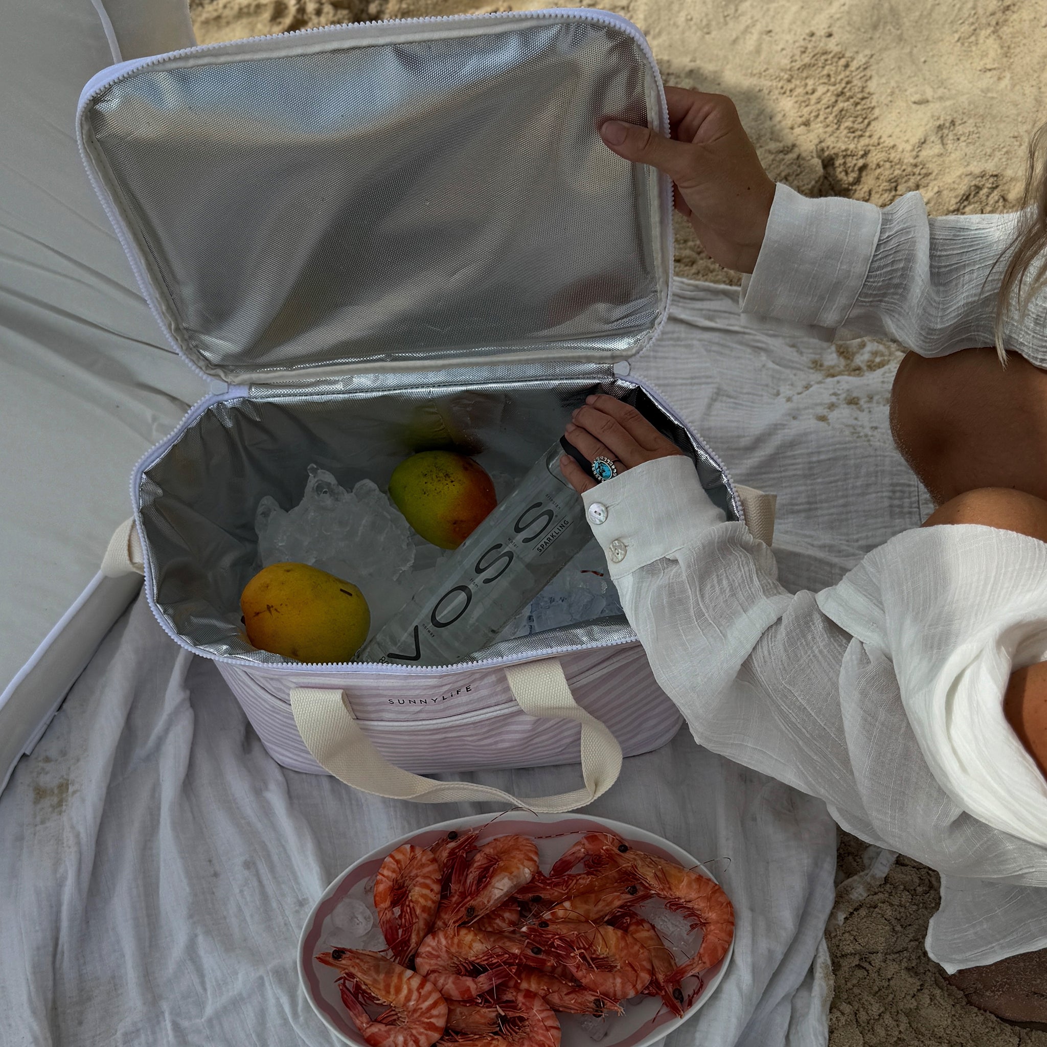 Sunnylife - Bolso de playa Lazy con refrigeración