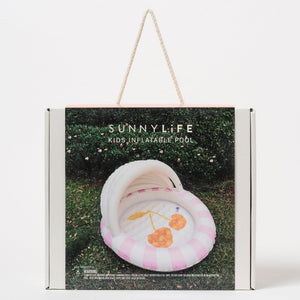 Sunnylife - Piscina Infantil con Parasol Cotton Candy
