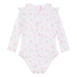 Lison Paris - Bañador de una pieza Suzanna Surfer Fleuri | Blanco