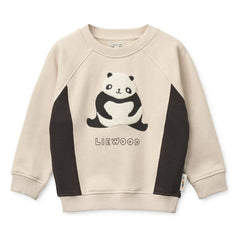 Liewood - Sudadera Aude Panda Algodón Orgánico | Crudo