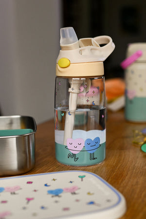 The Cotton Cloud - Dancing Hearts Vaso Tritan de 480 ML con Pajita Oculta