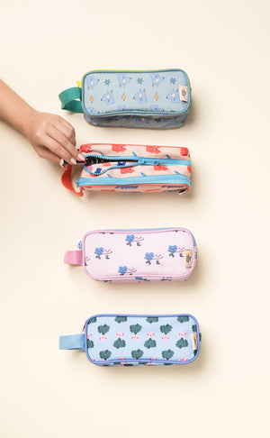 The Cotton Cloud - Estuche de lápices de doble ojo Funky Dogs