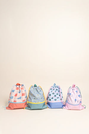 The Cotton Cloud - Mochila con cordón Funky Dogs