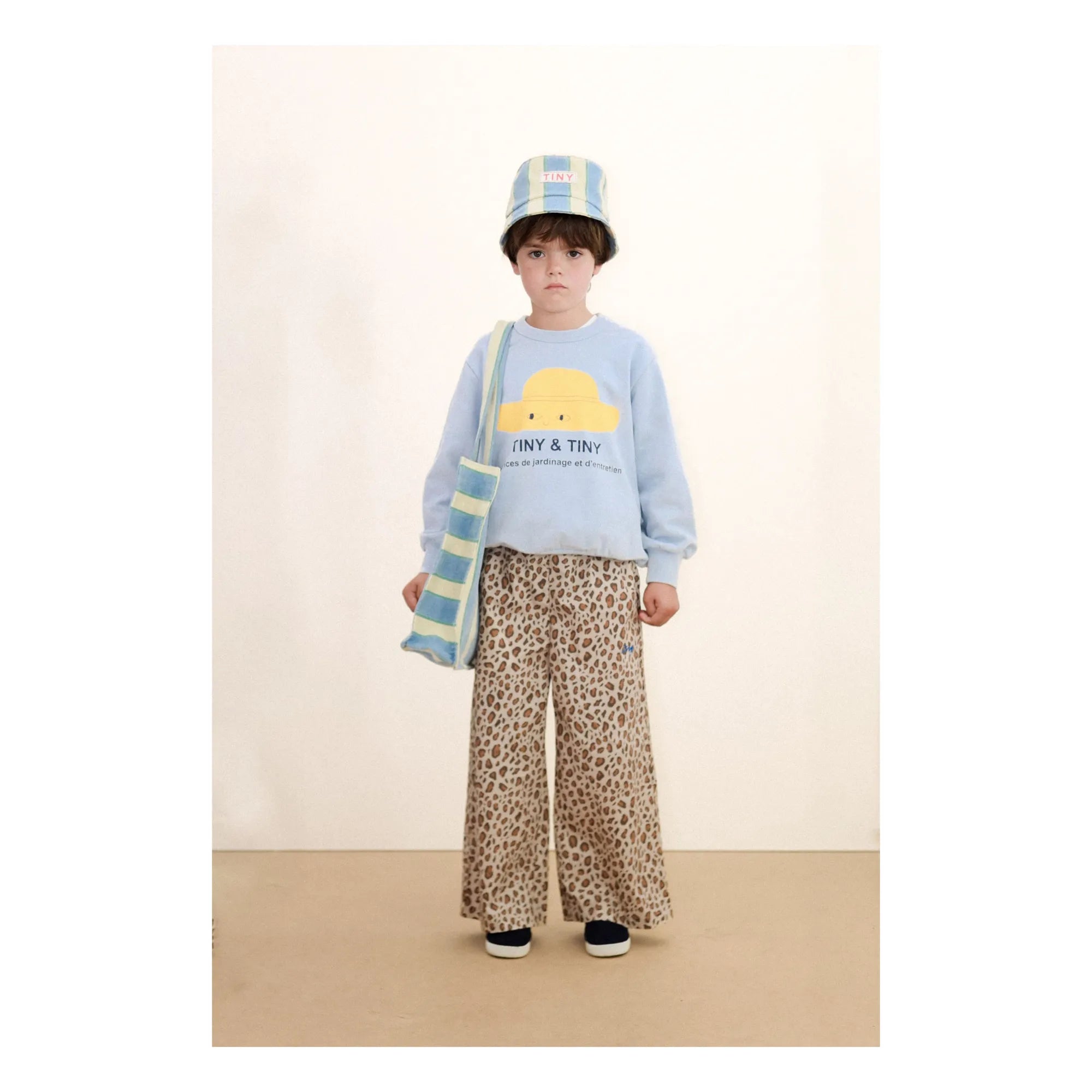 Tinycottons - Sudadera de algodón orgánico Tiny & Tiny | Azul claro