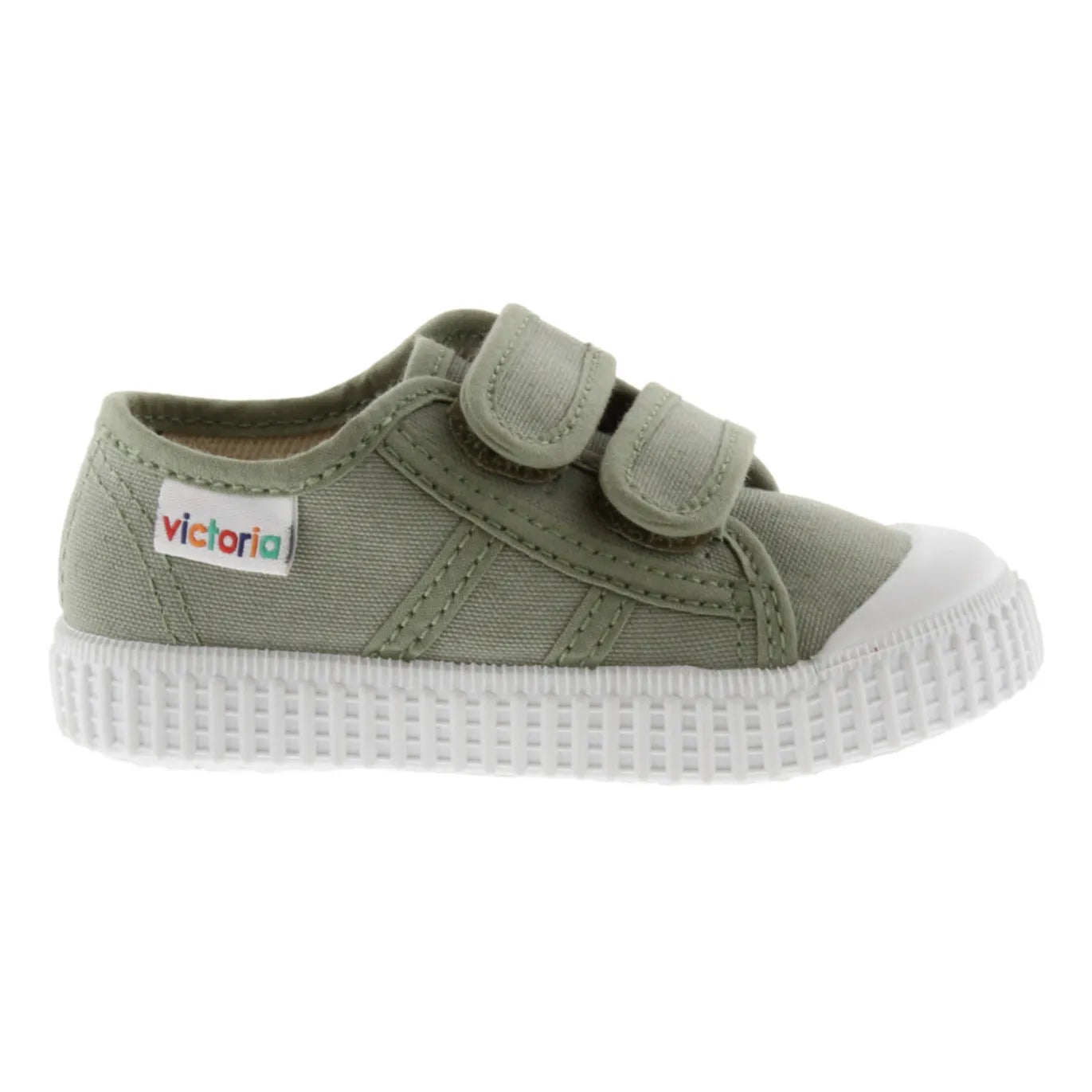 Victoria - Zapatillas Lona Tiras Cierre Adherente | Caqui