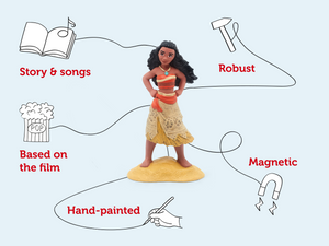 Tonies - Figura de Moana de Princesas Disney con audio en inglés