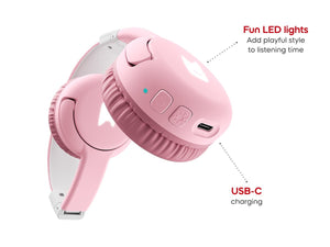 Tonies - Toniebox 2 Auriculares Infantiles Plegables Bluetooth Nube Rosa