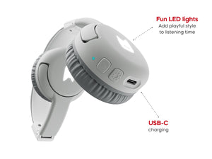 Tonies - Auriculares Bluetooth plegables para niños Toniebox 2, color gris
