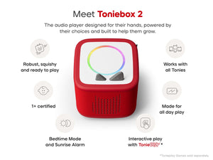Tonies - Caja de inicio Toniebox 2 Roja