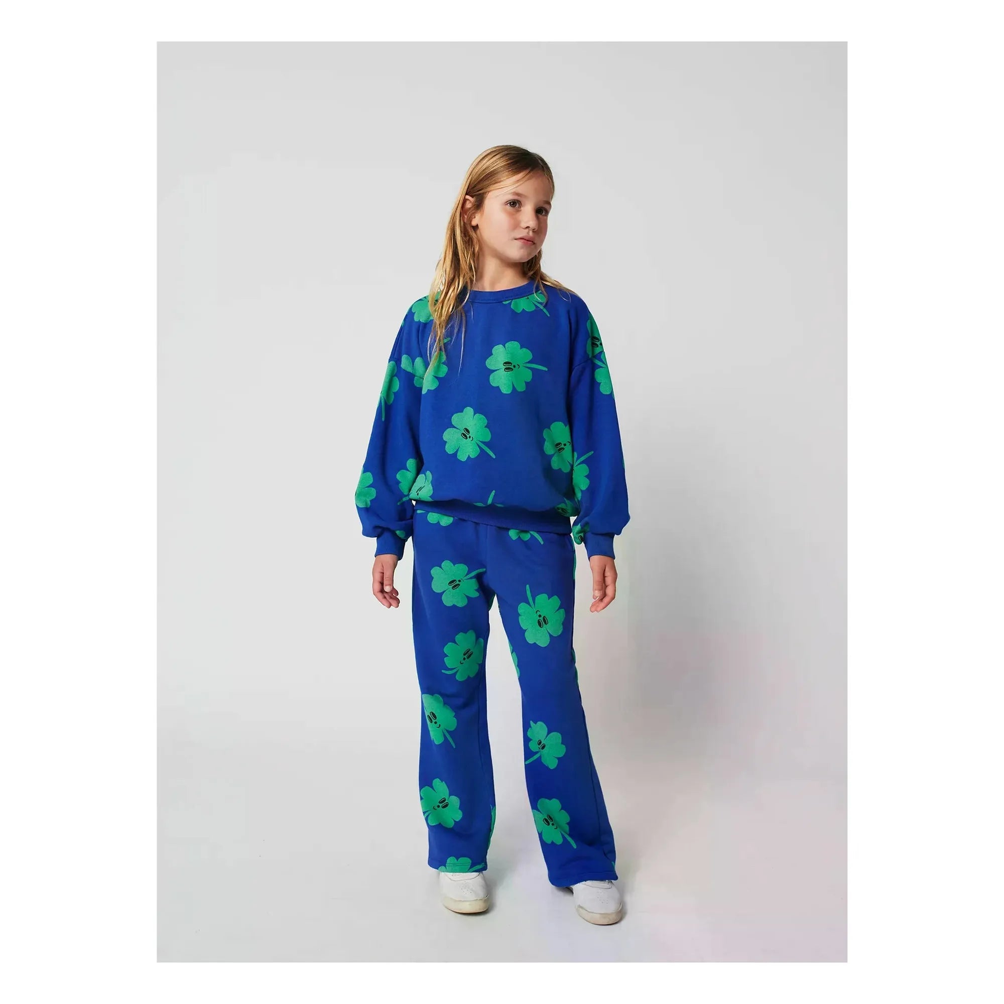 Bobo Choses - Jogger Tréboles de Algodón Orgánico | Azul