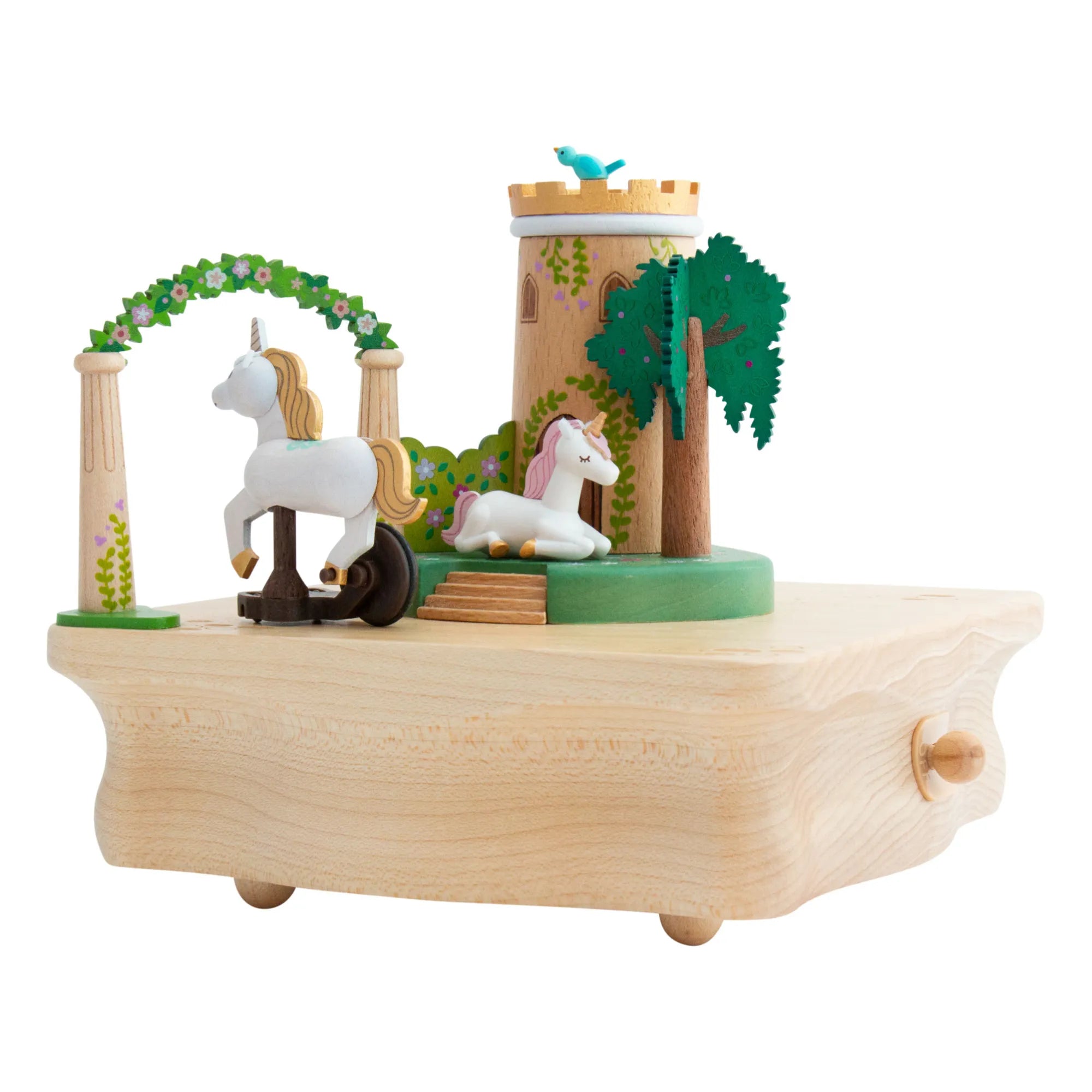 Wooderful life - Caja de música de madera Unicornio
