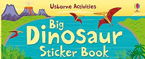 Usborne - Actividades de calcomanías de dinosaurios grandes y libro de cuentos
