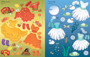Usborne - Libro de pegatinas Hadas bailarinas para vestir muñecas