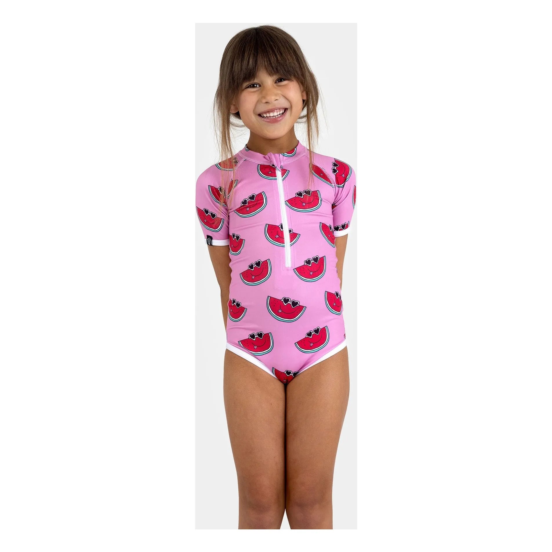 Beach & Bandits - Bañador con protección UV Chunck A Licious de fibras recicladas | Rosa