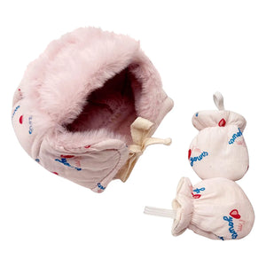 Minikane - Vestido de muñeca - Set de gorro y guantes "Sé mío"