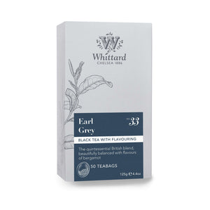 Whittard Chelsea - Earl Grey 50 Té Inglés Tradicional Original