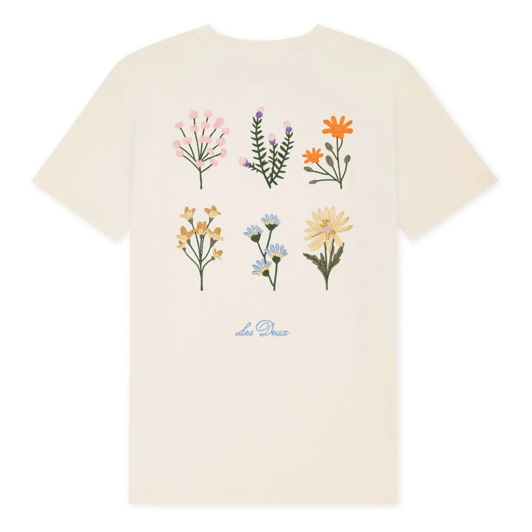 Les Deux - Camiseta de Algodón Wild Flower | Blanco