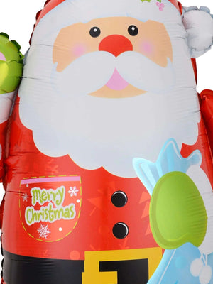 Navidad - Juego de globos decorativos de Papá Noel y Año Nuevo, 12 unidades