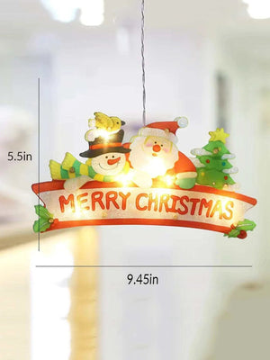 Navidad - Adorno decorativo luminoso con el texto "Merry Christmas"
