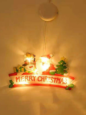 Navidad - Adorno decorativo luminoso con el texto "Merry Christmas"