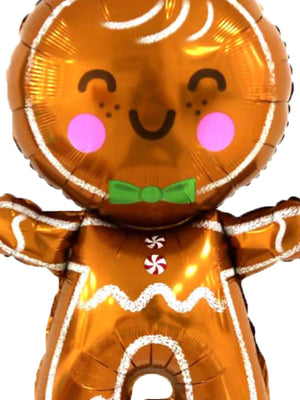 Globo decorativo de Año Nuevo de 80 cm, grande, de pan de jengibre, para Navidad