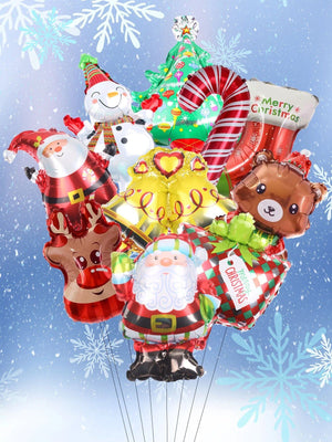Navidad - Año Nuevo - Globos Set de 10 unidades