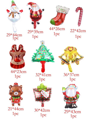Navidad - Año Nuevo - Globos Set de 10 unidades