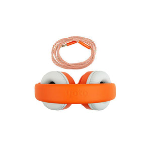 Yoto - Auriculares de diadema infantiles con cable naranja