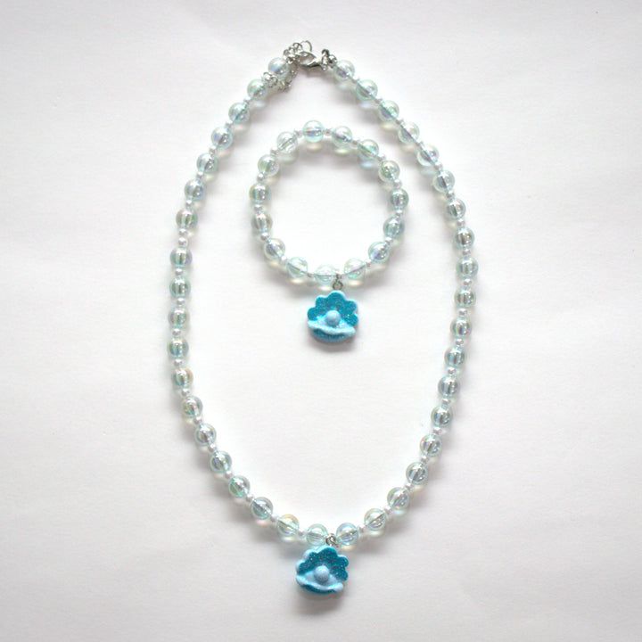 Yuko B. - Juego de Collar y Pulsera Zoa Tresor Azul para Niños