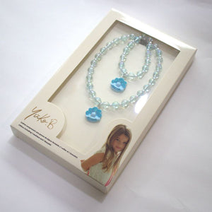 Yuko B. - Juego de Collar y Pulsera Zoa Tresor Azul para Niños
