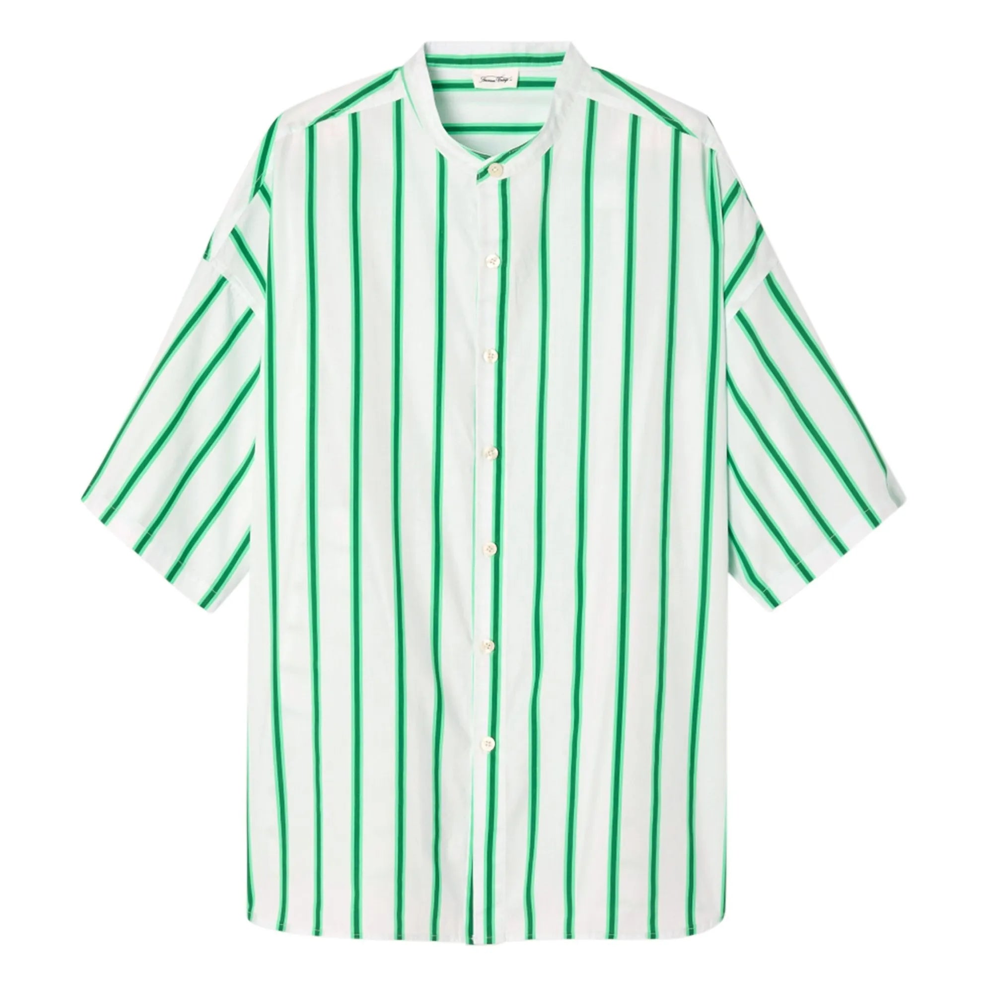 American Vintage - Camisa de cuello mao Zatybay | Verde