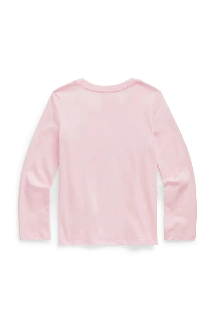 Blusa de algodón de manga larga para niños Polo Ralph Lauren