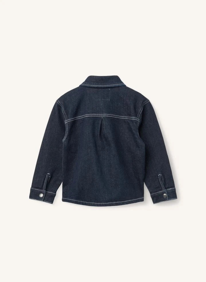 Copenhagen Colors - Organik Pamuk Denim Gömlek | Koyu Mavi