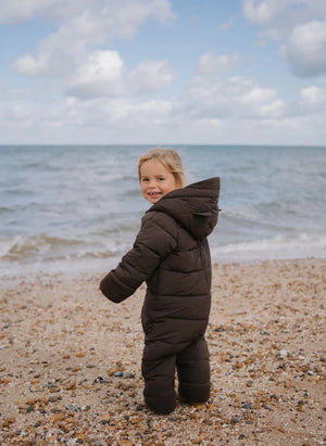 Töastie - Chaqueta Cloud con Capucha de Piel Sintética Impermeable | Marrón