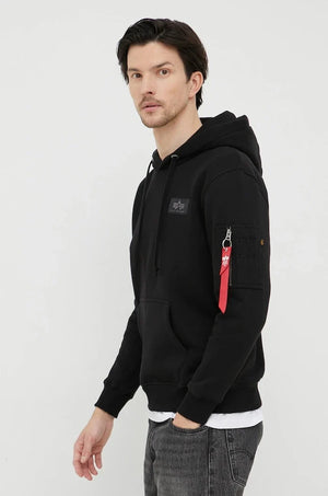 Sudadera con capucha y estampado trasero Alpha Industries