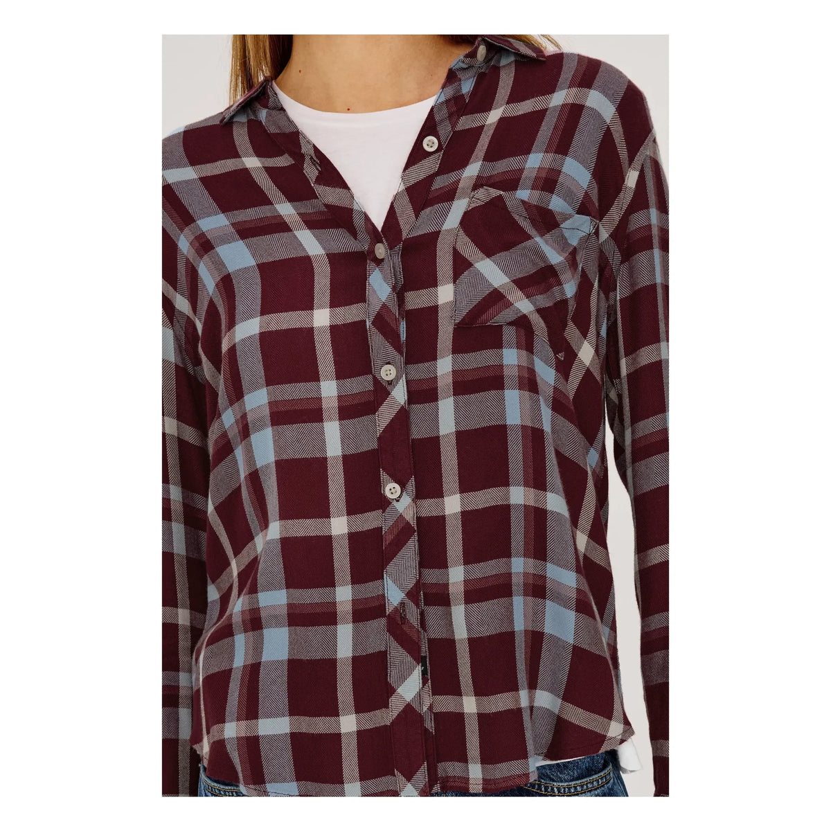 Rails - Hunter camisa a cuadros | Borgoña