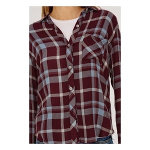 Rails - Hunter camisa a cuadros | Borgoña