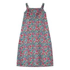 Tangerine - Vestido Midi con Estampado Floral | Rojo Frambuesa