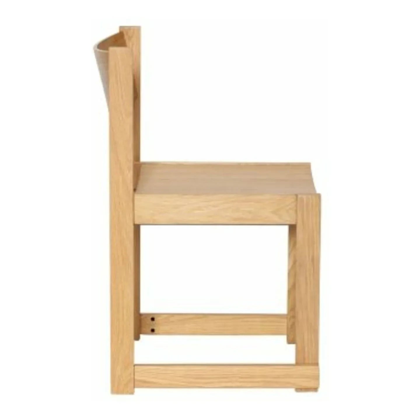 Hübsch - Silla de roble con forma