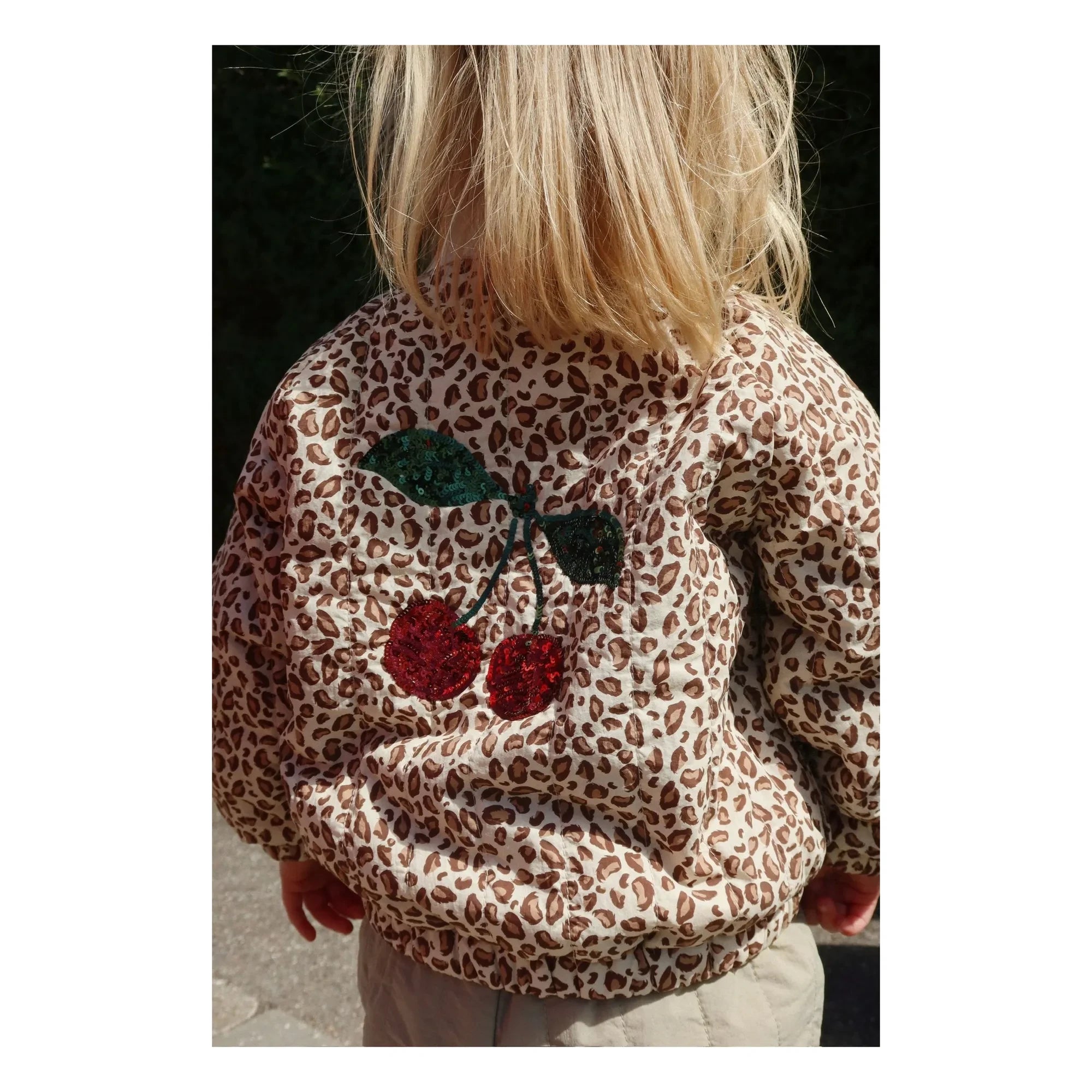 Konges Sløjd - Chaqueta Bomber con Lentejuelas Juno Leopard | Marrón