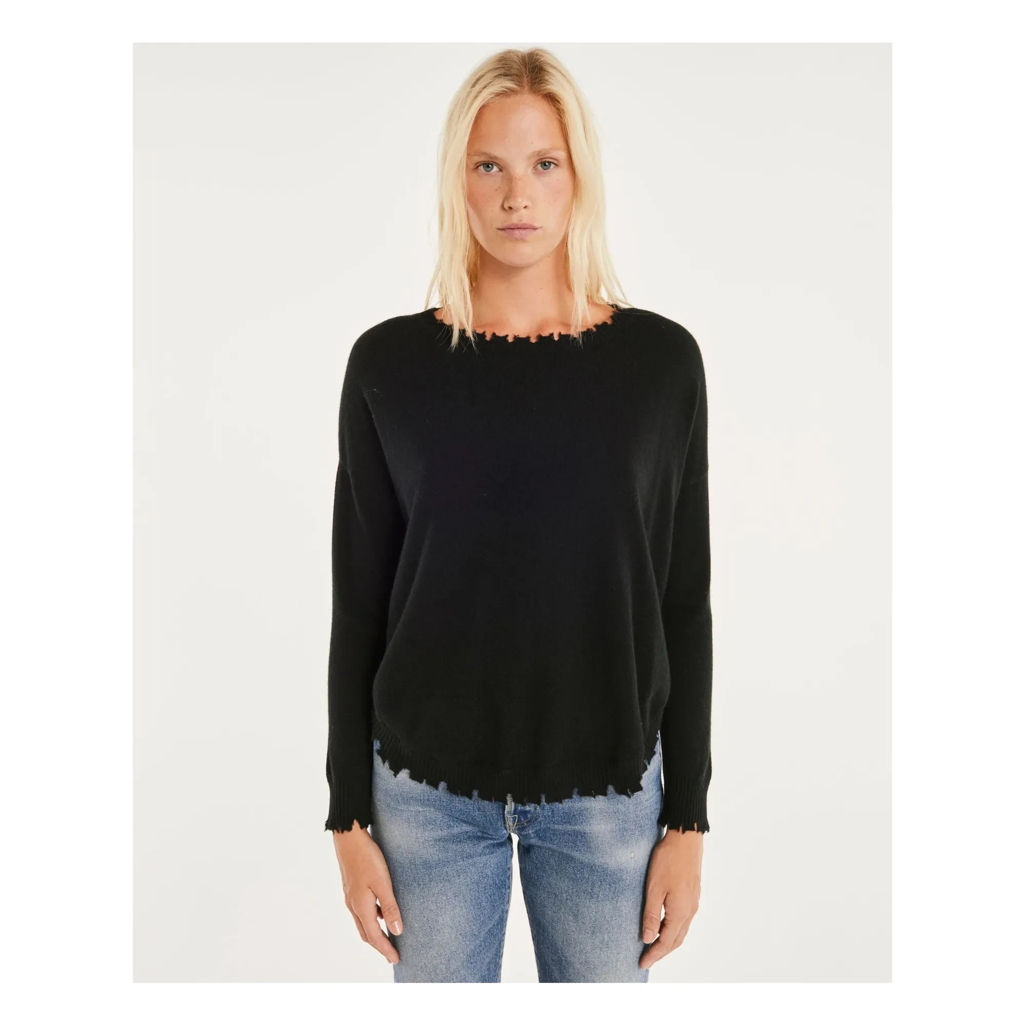 Kujten - Jersey de cachemira Mela | Negro