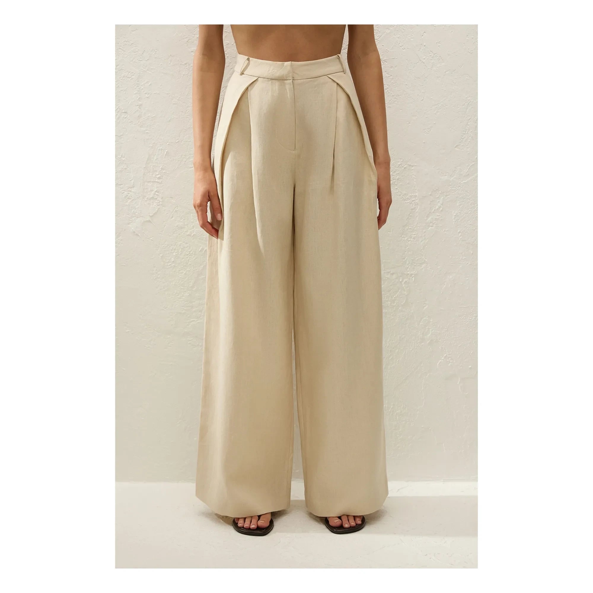 Faithfull the Brand - Pantalones Sofia Keten | Panna Cotta