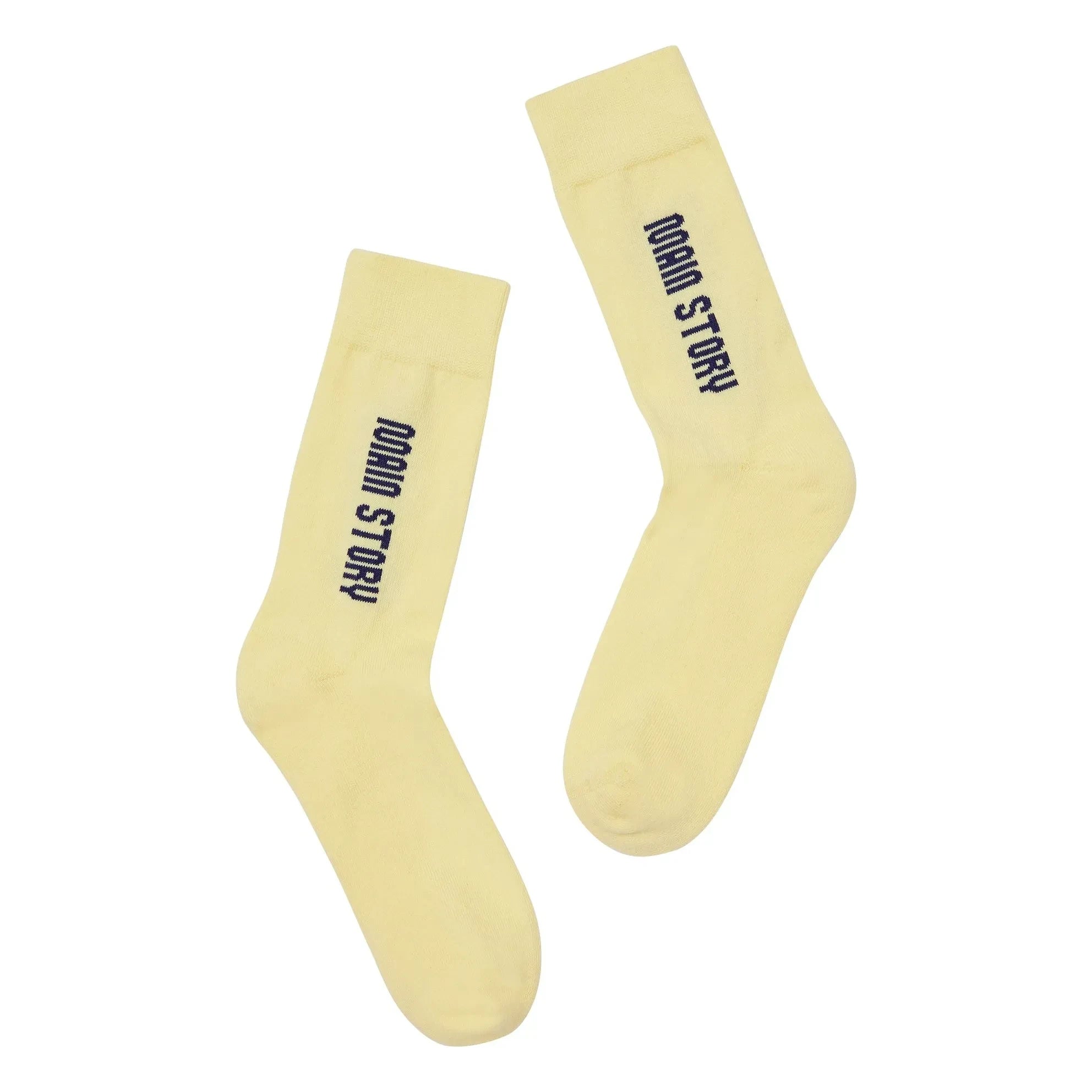 Main Story - Calcetines de algodón orgánico | Amarillo pálido