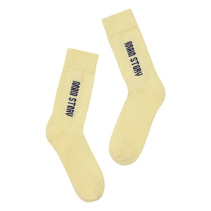 Main Story - Calcetines de algodón orgánico | Amarillo pálido