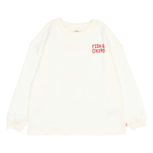 Búho - Camiseta de algodón orgánico Chips | Blanca