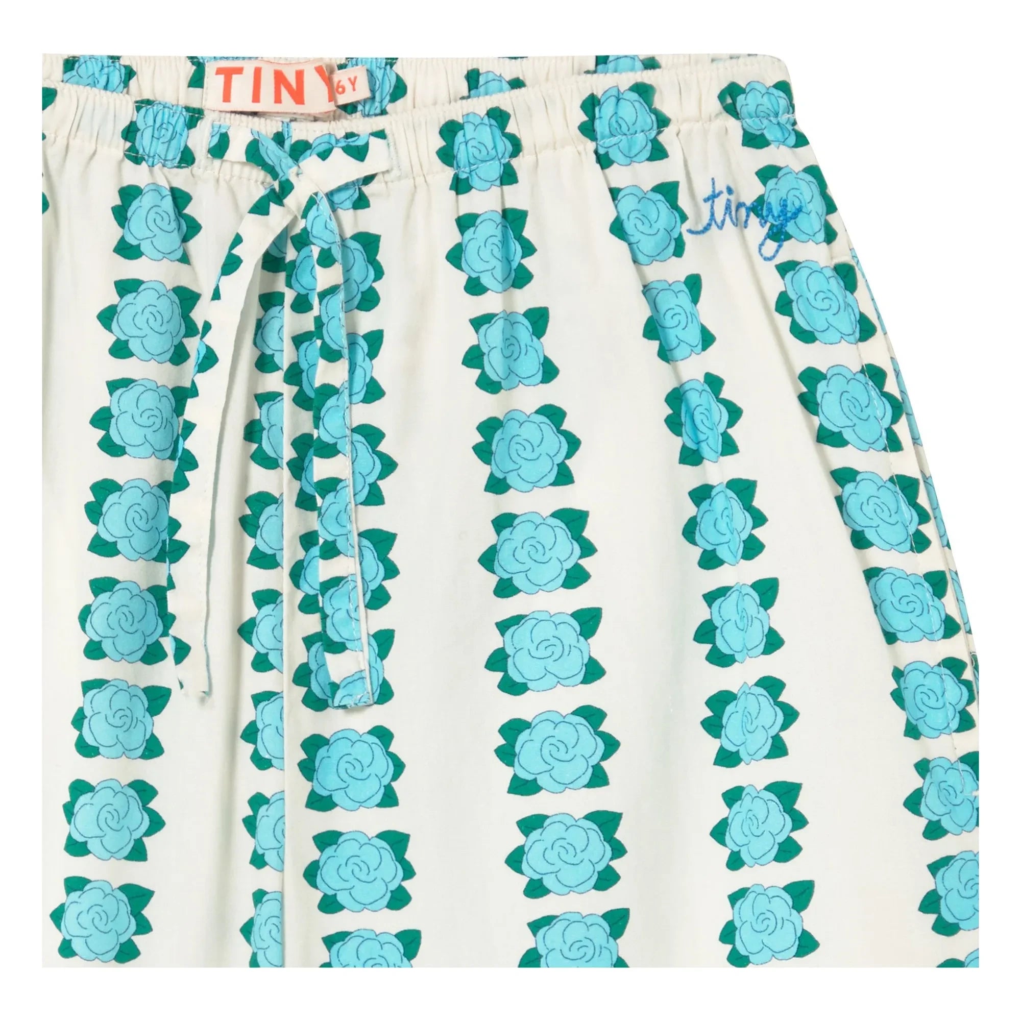 Tinycottons - Pantalón Estampado Floral | Blanco