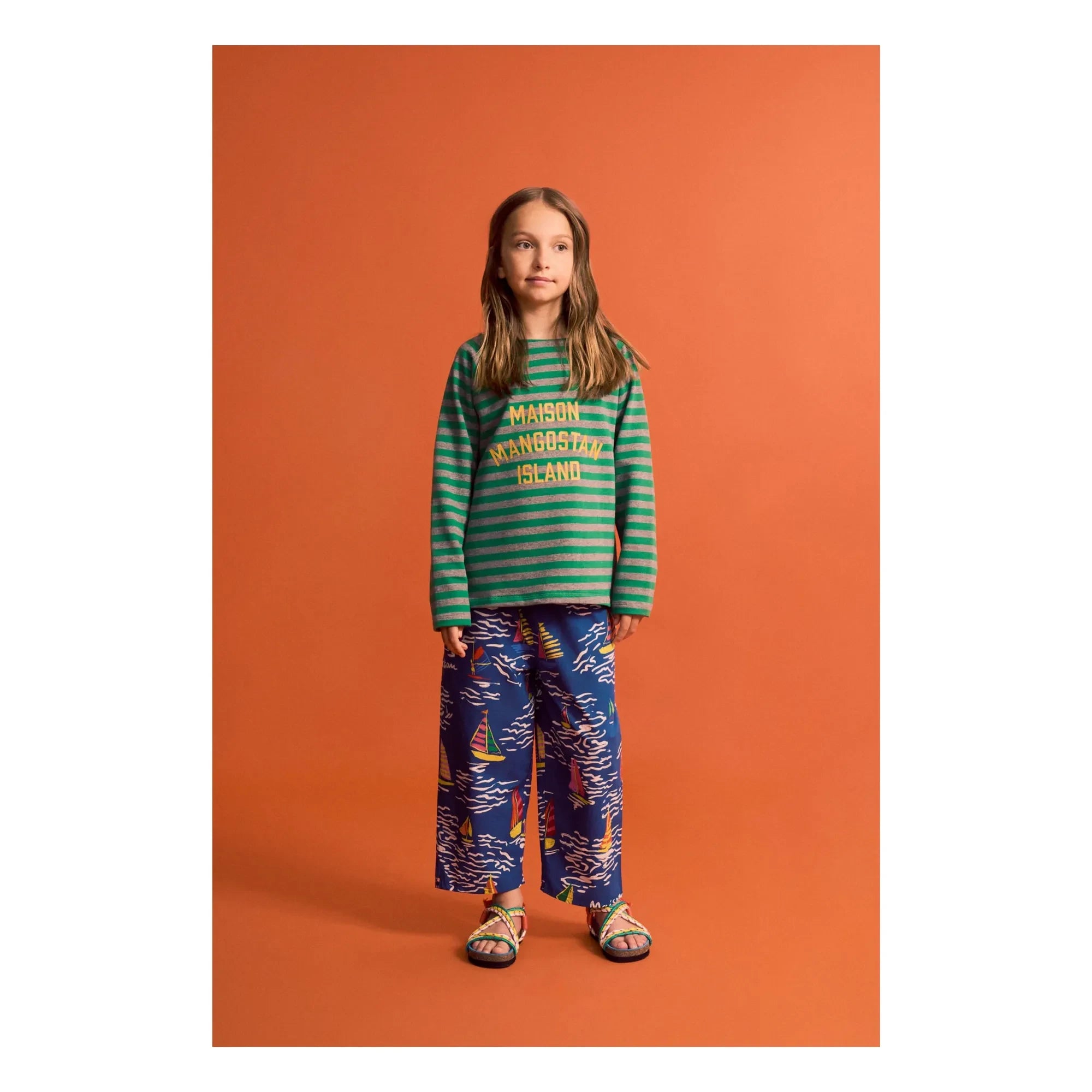 Maison Mangostan - Pantalones Sails | Azul marino